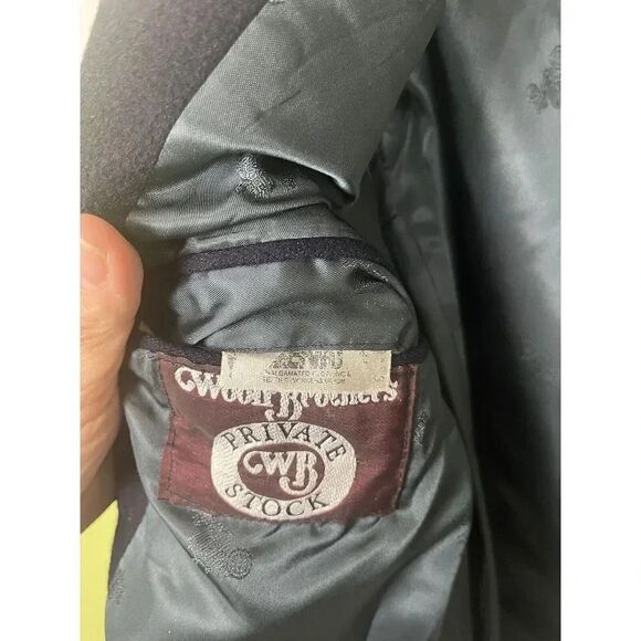 Woolf Brothers Men’s‎ Cashmere Navy Blue Suit Jacket Sz L - Picture 16 of 16